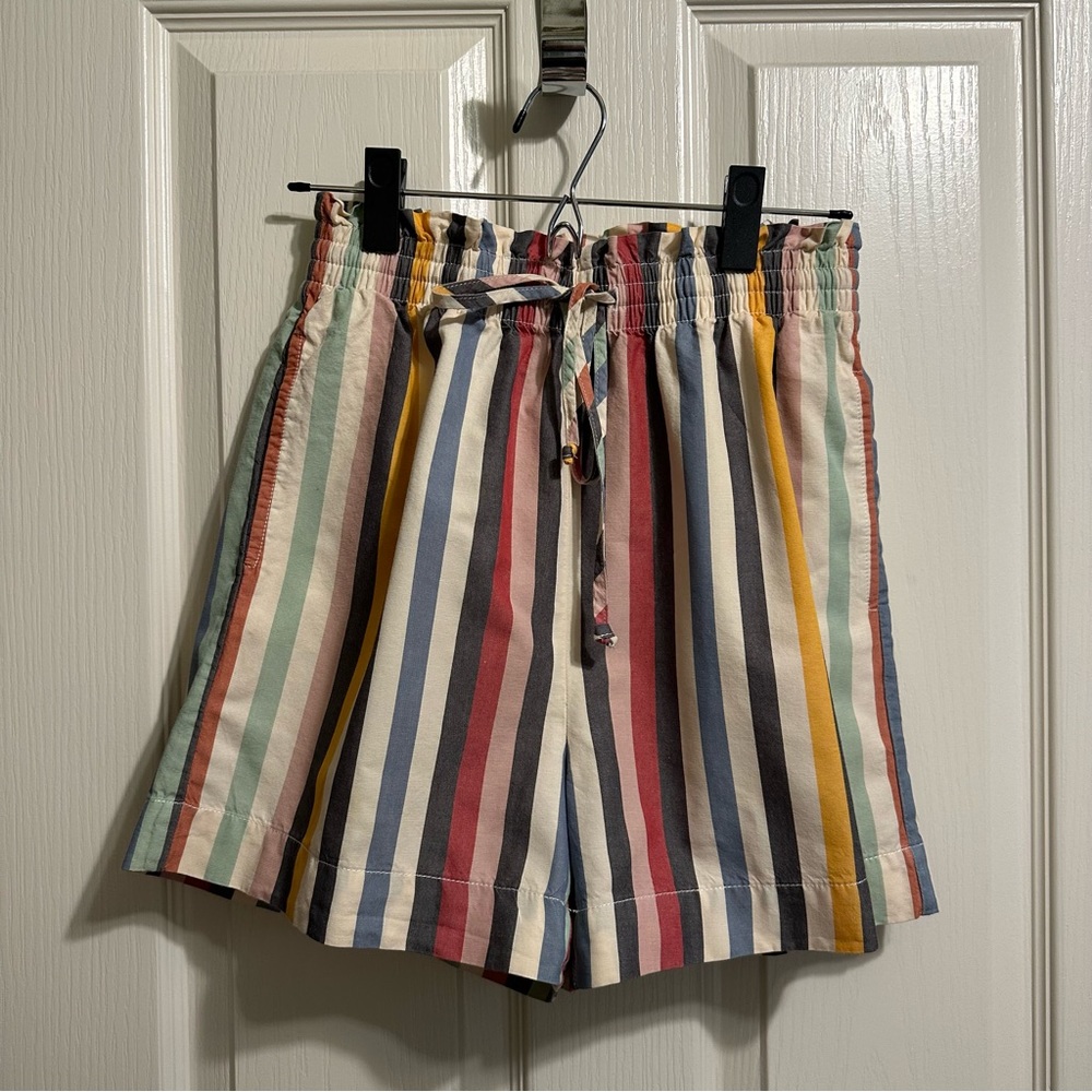Madewell High-Waisted Striped Shorts